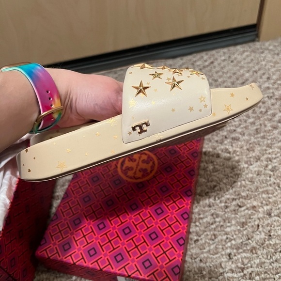 New Tory Burch Star Slide Sandals - Picture 6 of 7
